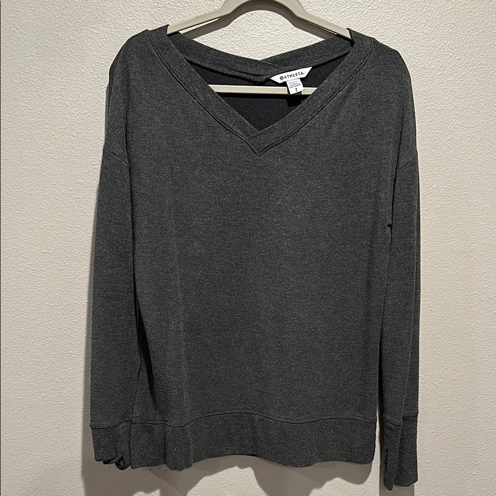 Athleta V-Neck Long Sleeve Top Size: Small